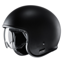 HJC 홍진 헬멧 V30 화이트 블랙 오소르 센티 카본 오픈페이스, 2XL, 무광 블랙