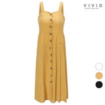 [VIVID SG] 썸머 단추장식 나시 원피스 VS126C10006