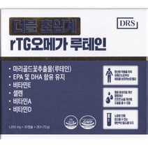DRS(디알에스) 더블 초임계 rTG오메가 루테인 30캡슐X2개입 2개월분