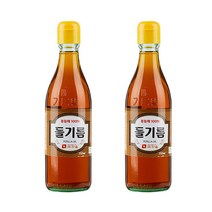 진솔 전통압착방식 참기름 들기름 350ml, 들기름 2병