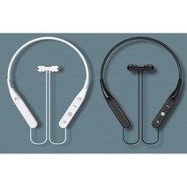 편안한 헬스장 운동 음악감상 넥밴드 이어폰 어학용, 블랙