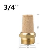 후드 고기집 닥트 기름받이 덕트 고깃집 청소 자바라 황동 공압 머플러 소음기 필터 M5 1/8 1/4 3/8 1/2 3/4 1 quotPT 소음 흡수 배기 커넥터, [06] gao-06