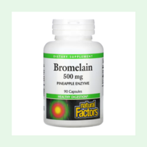 내추럴 팩터스 브로멜라인 500mg 90캡슐 파인애플 효소 줄기 추출물 브로멜린 Bromelain