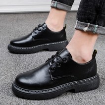 이제이슈즈 민자 기본 남자로우워커 워커형구두 캐주얼구두 신발 가죽 옥스포드
