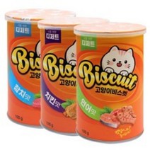 너를위한디저트 고양이 비스켓 간식 캣닢 100g x 3종세트, 연어, 치킨, 참치, 2세트