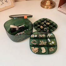 빈티지 디자인 주얼리 수납 케이스 보석함 악세사리 보관함 정리함 포인트수납 인테리어, I. 녹색 - 대형