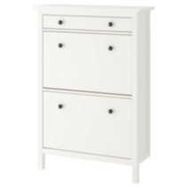 이케아 HEMNES 헴네스 2칸신발장 화이트 89x127 cm 001.695.60