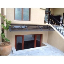 창문 캐노피 테라스 비가림막 렉산 처마 차양 빗물막이, 스트레치 60x길이 100CM