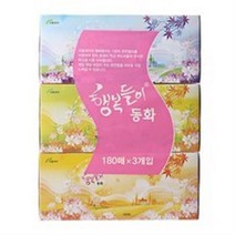 서울제지 행복들이동화 각티슈, 3개입, 3팩