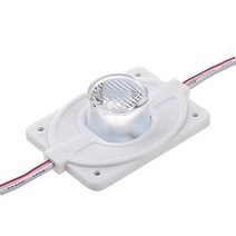 LED 기판 모튤 고휘도 모듈 고출력 방수 60 개 dc12 v 3W 양면 라이트 박스 주입 렌즈 포함, [01] WHITE