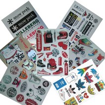 캠핑 감성 스티커 쿨러 캐리어 노트북, 스티커 - 명품브랜드