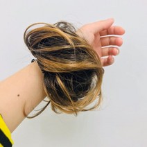 DU004 똥머리 곱창가발 올림머리 19종, 연보라브릿지, 1개