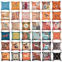 수입 명품 소파 벤치 쿠션 말 그림 모양 디자인 유럽풍 인테리어, Myr-031