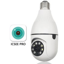 4mp e27 전구 wifi 카메라 ptz 적외선 나이트 비전 양방향 토크 모니터 자동 추적 홈 보안 cctv 비디오 카메라, 2mp -icsee