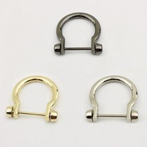 손잡이 오메가링 D링 버클 디링 연결 가방 장식 링 파우치 공예 가죽 수리 DIY 고리, C_실버