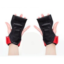 헬스스트랩 손목보호대 턱걸이 모찌그립 크로스핏 데드리프트 리프팅 보호대 턱걸이 철봉 풀업, 블랙