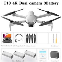 낚시 미끼 배달 드론 4drc 2021 새로운 4k hd 듀얼 카메라 gps 5g wifi 광각 fpv 실시간 전송 rc 거리 2km 전문 드론, 1-f10-4k-3b-백