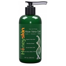 허니스킨 알로엘 베라 젤 Honeyskin Organic Aloe Vera Leaf Gel 251ml 2팩, 1개