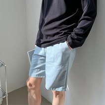 남자 여름 린넨 라이크 밴딩 5부 반바지 편의점룩 잠옷바지 남친생일선물