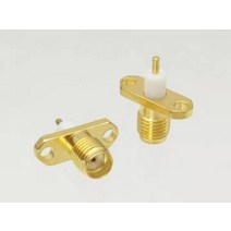 SMA 및 수 플러그 암 잭 납땜 커넥터 PCB 마운트 플랜지 PTFE 벌크 헤드 너트 RF 동축, 10 Type 10