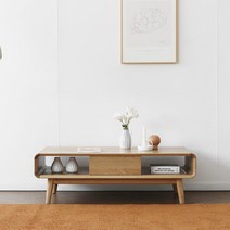 오크 G형 소파테이블 1100, 화이트오크