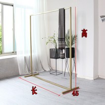 골드행거 가먼트랙 방꾸미기 바 행거 옷가게행거, 나노 골드 길이 160x45x높이 170