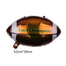 1pc 미식 축구 알루미늄 필름 풍선 만화 풍선 파티 장식 미식 축구 용품 미식 축구 파티 카니발 파티 축하 성별 공개 미식 축구 용품 미식 축구 파티 슈퍼 풋 볼, 럭비 스몰 사이즈 A