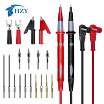 비접촉 검전기 멀티미터 20A 용 프로브 바늘 실리콘 테스트 리드 세트 멀티 미터 테스터 펜 10개, test leads