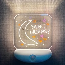 비상 DIY 동작감지 아크릴 LED 무선 센서등, 1개
