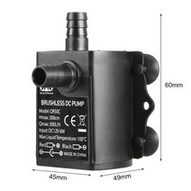 모노펌프 물순환펌프Decdeal 울트라 조용한 미니 브러시 DC/USB 워터 펌프 5/12V, 03 Type 4