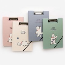 [핑크풋] 비비 클립 밴드 화일 파일 클립보드 보드, 4500비비클립밴드화일 핑크
