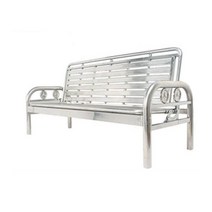 스테인레스 벤치 의자 간이침대 테라스 휴게실 접이식, 톈진 패드가 없는 단일 빔 5개 1.8m2m