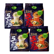 (상온)[풀무원]돈코츠 라멘4개입(매운맛)x2 + 돈코츠 라멘4개입(순한맛)x2