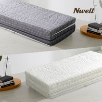 3단 접이식 순면 토퍼 매트리스 커버 5cm~7.5cm 슈퍼싱글, 3단_7.5cm, 슈퍼싱글(SS), 면커버B