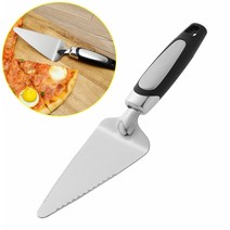 스텐 피자 서버 피자칼 피자 오븐 케이크 톱날 삽 팬 롤링 파이 전 커팅 자르기, 스텐 피자서버(25cm)