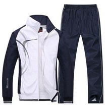 봄 가을 남자 운동복 세트 스포츠 정장 재킷 + 바지 Sweatsuit 남성 패션