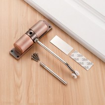 히든도어 슬라이딩도어알루미늄 풀리 문닫힘 장치 간단한 조절 가능 자동 닫힘 숨겨진 더블 스프링 대형, 04 Red Bronze