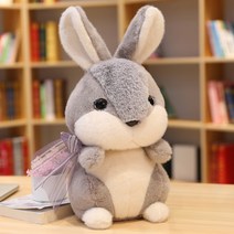 가팡 토끼 쿠션방석 인형, 그레이 58cm