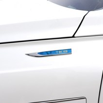 [간지] 더K9 맞춤 로고 고급스러운 펜더 가니쉬 튜닝 용품, 블루(2P)