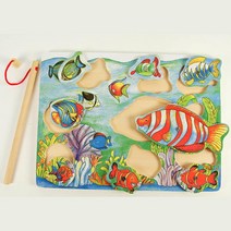 아기 원목완구 낚시놀이 끼우기 퍼즐 키즈카페 돌봄교실 유아 인지능력 집콕육아 IQ