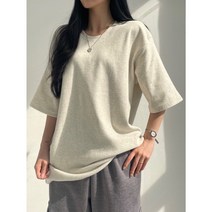 [해이주] 기모 박시 티셔츠