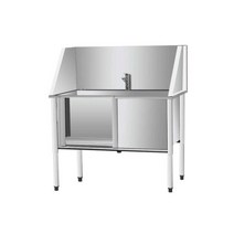 대형견욕조 스테인리스 대형견 욕조 스파 동물병원, 삼면비장 100x70x90(깊이50)