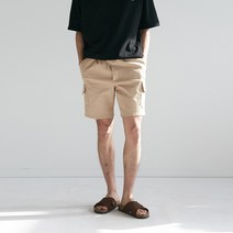 넛지어패럴 / 빅사이즈 스판 밴딩 면 카고 반바지