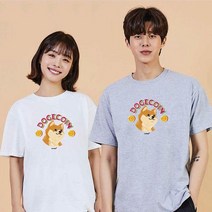 BDT664196키밍의류 도지코인시바견진돗개6 반팔티 오버핏