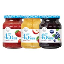 복음자리 딸기잼 500g 2병 외 45도잼 저당잼 모음, 02 45도과일잼350g 3종(딸기+블