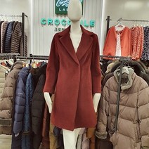 크로커다일레이디 샤트렌 넉넉한 사이즈의 오버핏 프리미엄 알파카 모직 코트 뉴코아 인천점