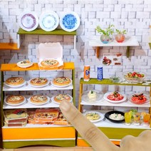 미니어처 만들기 인형의집 룸박스 미니어쳐 퍼펙트룸박스 DIY, 10-퍼펙트룸박스 피자 파스타