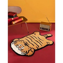 스킬자수 래치훅 카펫 세트 깔개 미리 인쇄 패턴 호랑이 공예 취미 플라스틱 메쉬 DIY 키트, 50X70 CM, 01 50X70 CM, 한개옵션1