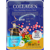마리에 울트라 하이드레이팅 에센스 마스크팩 콜라겐 거친피부 미용 보습력 탱탱피부 피부미용 피부진정 피부영양제 밝은 피부 미백 주름 피부노화 방지 피부보습 리프팅 촉촉한 피부, 5, 10개