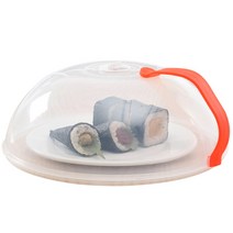 스마트 온도컨트롤러회전식 통풍구 및 화상 방지 손잡이가 달린 투명 전자 레인지 커버 고온 저항 도구, 한개옵션0